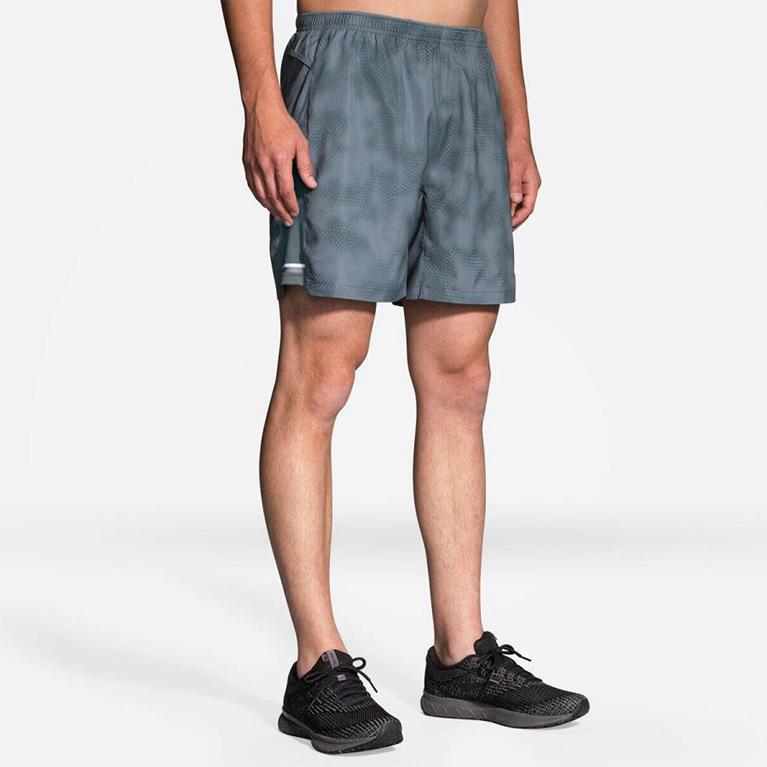 Brooks Men's Sherpa 7 2-in-1 Running Shorts - Grey (MBQE36802)